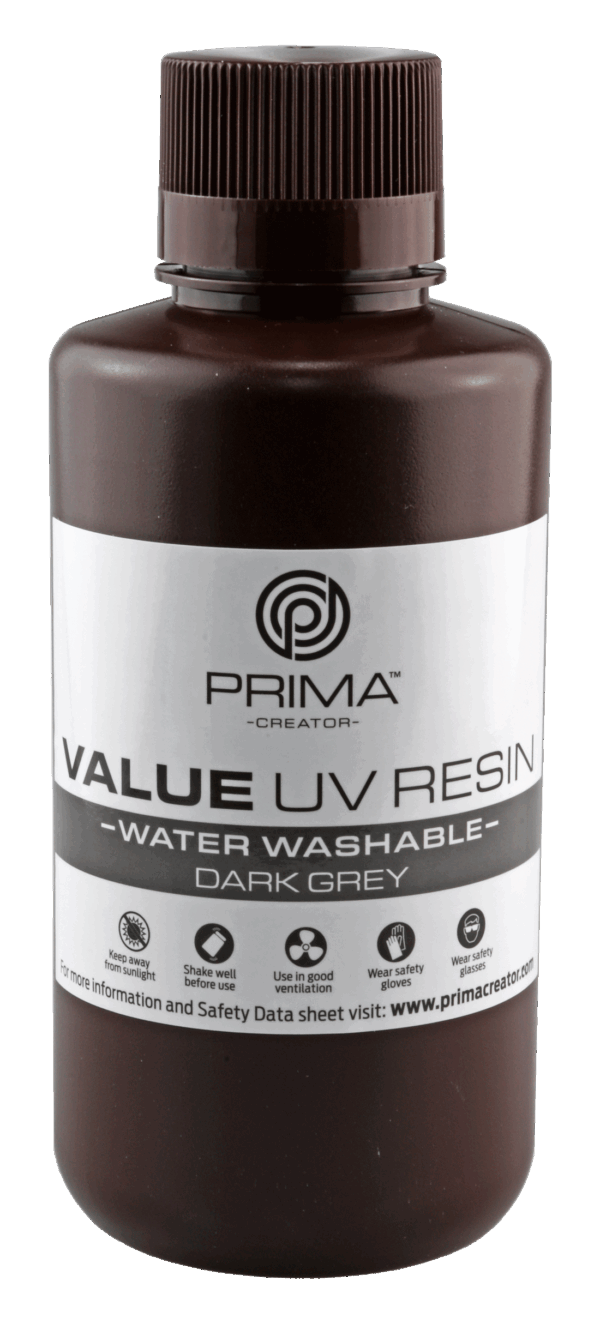 PrimaCreator-Value-Wasserabwaschbares-UV-Harz-500-ml-dunkelgrau-PV-Resin-B405-0500-DG-28946 PrimaCreator-Value-Wasserabwaschbares-UV-Harz-500-ml-dunkelgrau-PV-Resin-B405-0500-DG-28946
