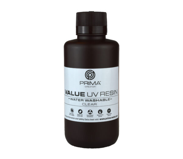 PrimaCreator Value Water Washable UV Resin - 500 ml - Clear 1 PrimaCreator-Value-Water-Washable-UV-Resin-500-ml-Clear-PV-Resin-B405-0500-CL-25304