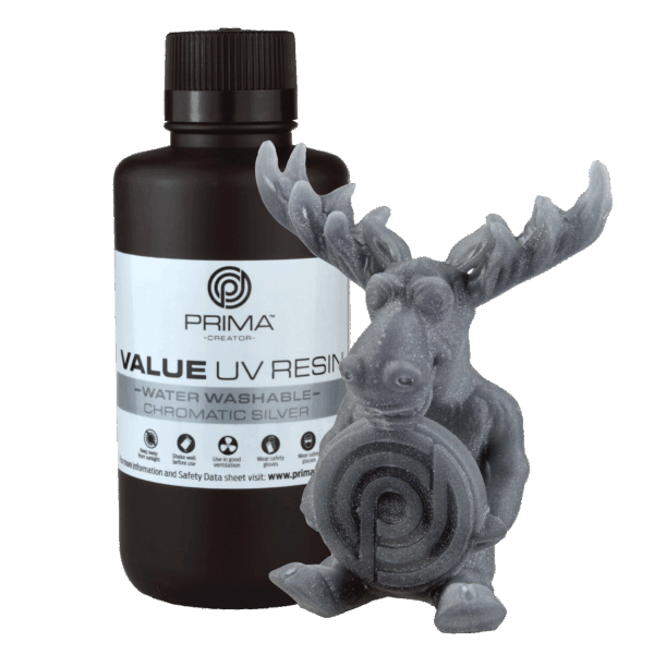PrimaCreator-Value-Water-Washable-UV-Resin-500-ml-Chromatic-Silver-PV-Resin-B405-0500-CS-25311 PrimaCreator-Value-Water-Washable-UV-Resin-500-ml-Chromatic-Silver-PV-Resin-B405-0500-CS-25311