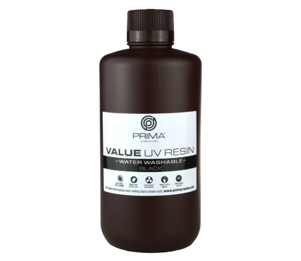 PrimaCreator Value Water Washable UV Resin - 1000 ml - Black 1 PrimaCreator-Value-Water-Washable-UV-Resin-1000-ml-Black-PV-Resin-B405-1000-BK-25315