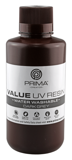 PrimaCreator-Value-Wasserabwaschbares-UV-Harz-500-ml-dunkelgrau-PV-Resin-B405-0500-DG-28946