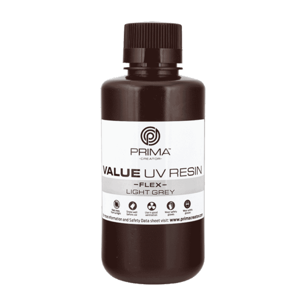 PrimaCreator-Value-Flex-UV-Resin-500-ml-Light-Grey-PV-RF-B405-0500-LG-24597