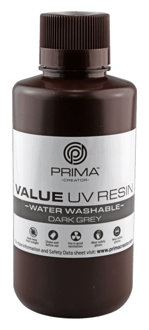PrimaCreator-Value-Wasserabwaschbares-UV-Harz-500-ml-dunkelgrau-PV-Resin-B405-0500-DG-28946