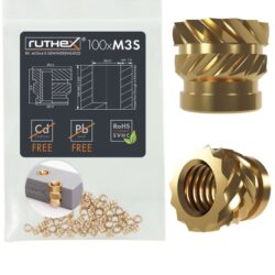Ruthex-M3-Short-threaded-insert-----Rx-M3Sx4-0-100-pcs-GE-M3Sx40-002-30176