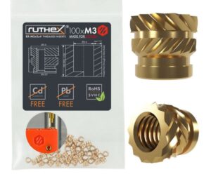 Ruthex-M3-threaded-insert-for-VORON-----Rx-M3x5x4-100-pcs-GE-M3x5x4-001-30179