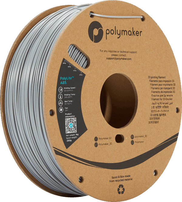 Polymaker PolyLite ABS Grau