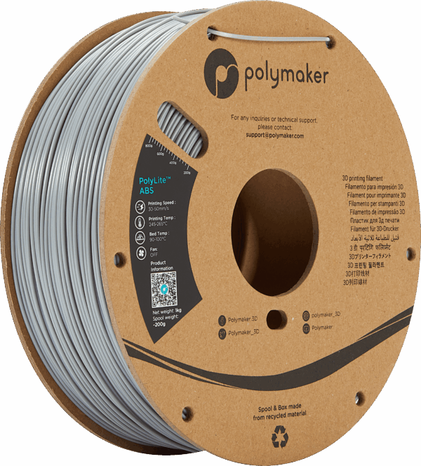 Polymaker PolyLite ABS Grau
